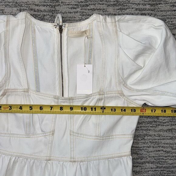 NWT Ulla Johnson Ames MIDI Cotton Dress Whitewash- Size 0 - Picture 11 of 16